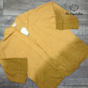 Wonderly Long Sleeve Gauze Top Size XL